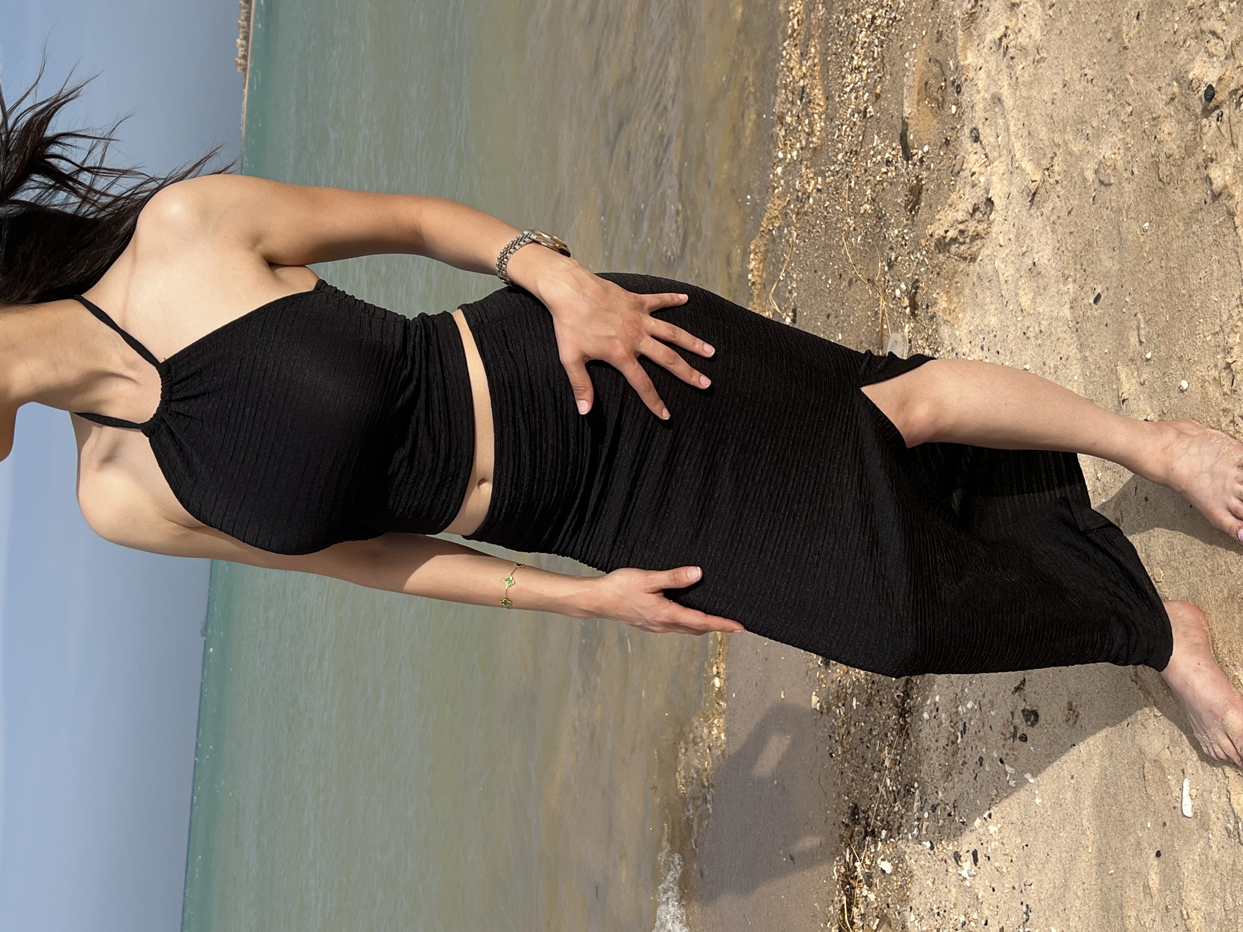 Two pieces Black set